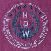 HDW Logo on Crimson T-Shirt