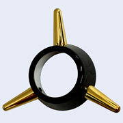 3-Bar Spinner black and gold