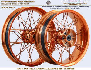 19x3.5 and 18x5.5 wheel rim 40 S-Cross Copper