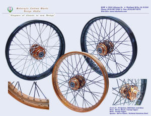21x2.15, Steel rim (Harley wheels), Vivid Black, Candy Copper