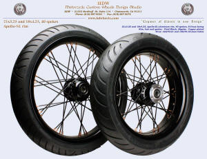 21x3.25 and 18x4.25, Apollo-SL, S-Cross, Vivid Black, Copper plated nipples, 120 and 150 tires