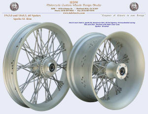 19x3.0 and 18x8.5, Apollo-SL, S-Cross-Radial, Fat spokes, Brushed with matte clear
