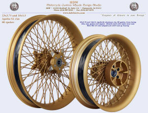 23x3.75 and 18x5.5, Apollo-SL, Metallic gold with matte clear, TRC-14 rotor carriers