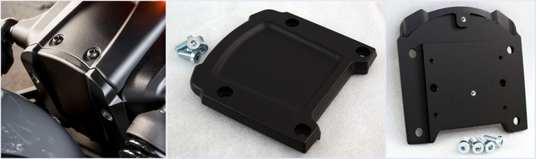 Indian Scout frame cover delete billet aluminum