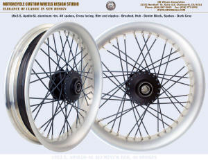 18x3.5 Apollo-SL 40 gray spokes Brushed