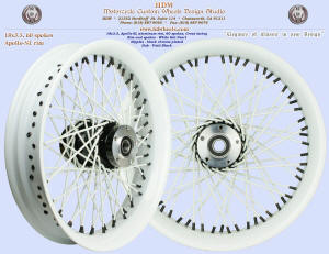18x3.5, Apollo-SL, White Blue Pearl, Vivid Black, Black chrome plated nipples