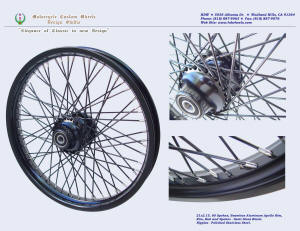 21x2.15, Steel rim, Semi Gloss Black
