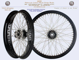 23x3.5, Steel rim, Vivid Black